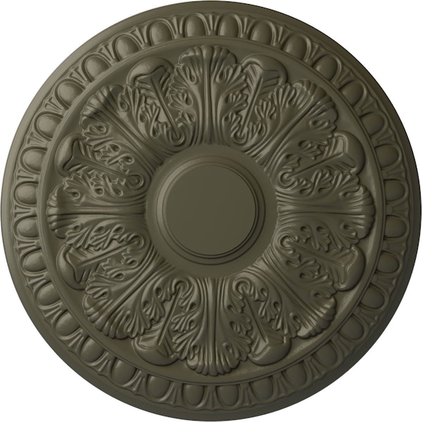 Ekena Millwork Colton Ceiling Medallion (Fits Canopies up to 4 3/4"), Hand-Painted Witch Hazel, 15 3/4"OD x 1 1/2"P CM15CNWHF - main
